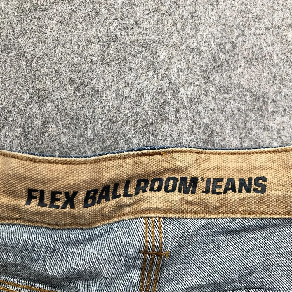 Duluth Trading Jeans Mens 38x32 Double Knee Dark Wash Relaxed Flex Ballroom